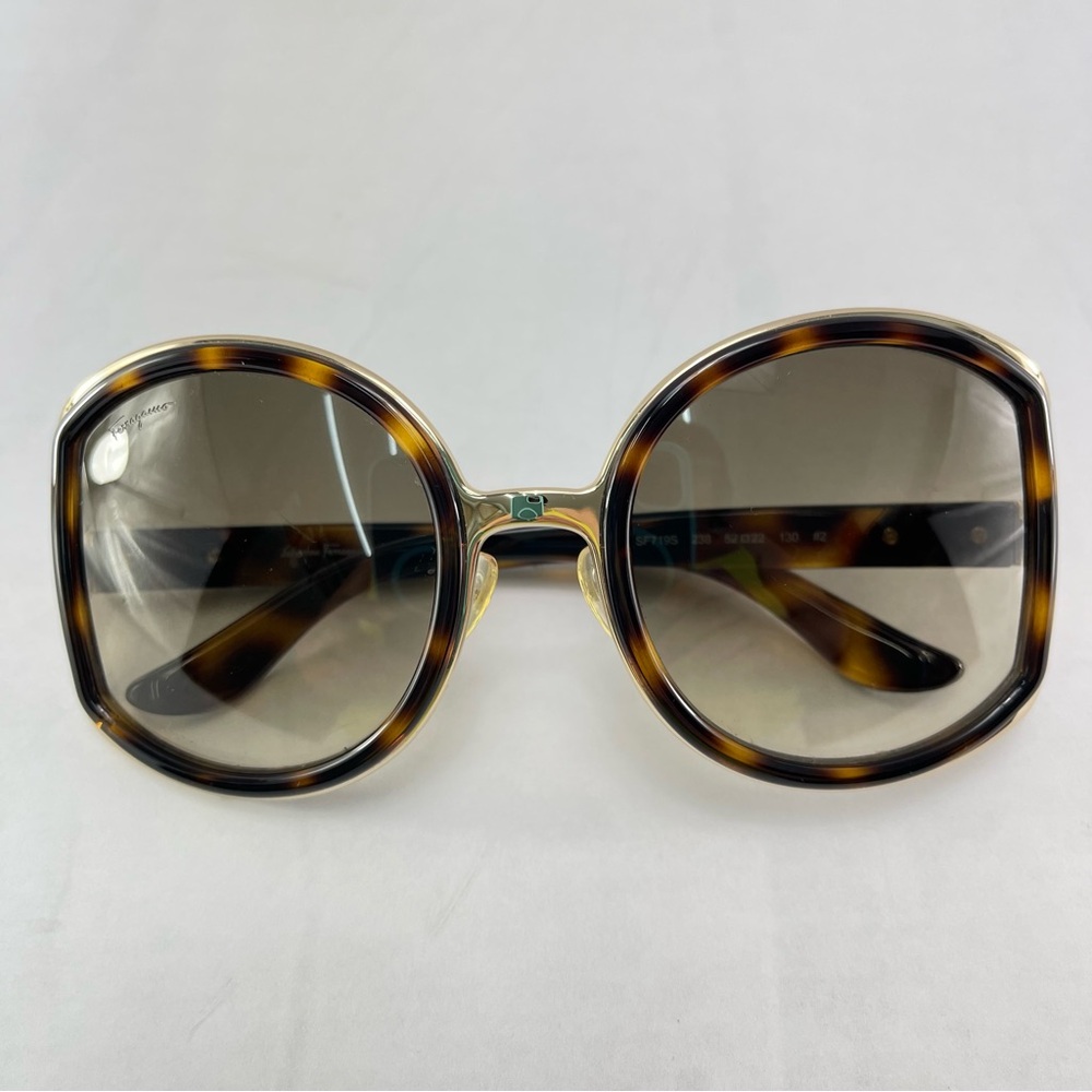 Salvatore Ferragamo Tortoise Made in Italy Sunglasses Lenses Included SF719S - Picture 2 of 8